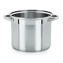 Stainless Steel Multi Purpose Steamer with Glass Lid 5qt / 4.7Ltrs 1PC (2 Inner PCS) Silver, 4 image