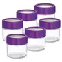 MILTON Alfy Glass Storage Jar Set 100ml Set of 6 Multi-Color, 3 image