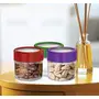 MILTON Alfy Glass Storage Jar Set 100ml Set of 6 Multi-Color, 5 image