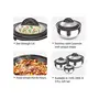 MILTON Clarion Jr Stainless Steel Gift Set Casserole with Glass Lid Set of 3Steelplain, 4 image