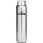 MILTON Thermosteel Duo Deluxe-1000 Bottle Style Vacuum Flask 1 Litre Silver + Aqua Single Walled Stainless Steel Fridge Water Bottle 930ml Silver Combo, 5 image
