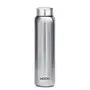 MILTON Aqua 1000 Single Walled Stainless Steel Fridge Water Bottle 950ml Silver & Clarion Jr Stainless Steel Gift Set Casserole with Glass Lid Set of 3Steelplain Combo, 2 image
