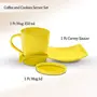 Coffee and Cookies Melamine Server Set of 3 Yellow, 4 image