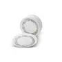 Signoraware Circle Scapes Plastic Round Full Plate Set 27cm Set of 3 White, 2 image