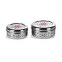 Sumeet Stainless Steel Hole Puri Dabbas/Flat Canisters with Air Ventilation Set of 2 Size No. 10-17cm Dia No. 11-18.5cm Dia, 2 image