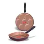 Sumeet Nonstick Granite Finish 2Pcs Zinger cookware Set (Grill Pan 22cm Dia + Multi Snack Maker - 7 Cavity - 26.5cm Dia), 5 image