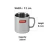 SUMEET Stainless Steel Coffee Mug - 4 Pieces Silver 210 ml, 8 image
