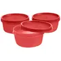 Signoraware Tiny Wonder Container Set 200ml Set of 3 Deep Red, 2 image