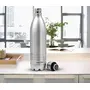 MILTON Thermosteel Duo Deluxe Vacuum Insulated Flask 1L (Silver) & Duke 500 Stainless Steel Water Bottle 400 Ml Silver, 3 image