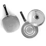 SUMEET Aluminium Nonstick Funky Junior Combo Set 1 Grill 1 Pizza Pan with S. S. Lid (Silver ), 5 image