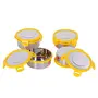 Sumeet Airtight & Leak Proof Steelexo S.S. Containers/Lunch Box with Stainless Steel Lid - Size 460ML - Set of 4Pcs, 3 image