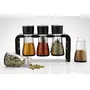 Transparent Spice Rack Container Masala Box for Kitchen (6 Black jar or Stand), 3 image