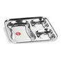 Sumeet Stainless Steel 3 in 1 Pav Bhaji Plate/Compartment Plate 21.5cm Dia, 2 image