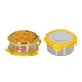 Sumeet Airtight & Leak Proof Steelexo S.S. Containers with Stainless Steel Lid - Size 300ML - 2 Pcs, 2 image