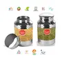 Sumeet Stainless Steel Container - 600 ml 2 Pieces Steel, 3 image