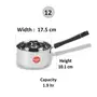 Sumeet Stainless Steel Induction Bottom (Encapsulated Bottom) Induction & gass Stove Friendly Sauce Pan Size No. 12 (1.9 LTR), 4 image