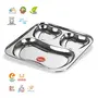 Sumeet Stainless Steel 3 in 1 Pav Bhaji Plate/Compartment Plate 21.5cm Dia, 5 image