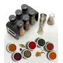 Transparent Spice Rack Container Masala Box for Kitchen (6 Black jar or Stand), 5 image