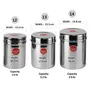 Sumeet Stainless Steel Vertical Canisters/Ubha Dabba/Storage Containers Set of 3Pcs (No. 12 to No. 14) (1.6 LTR 2.2Ltr 2.9Ltr), 8 image