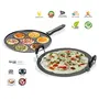 Sumeet Nonstick Insta Saral Tawa 30.5cm Dia with Multi Snack Maker 7 Pieces Combo Set Silver, 2 image