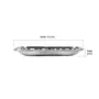Sumeet Stainless Steel 3 in 1 Pav Bhaji Plate/Compartment Plate 21.5cm Dia - Set of 6pc, 5 image