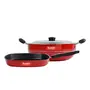 Sumeet 2.6mm Thick Non-Stick Scarlet Cookware Set (Kadhai with Lid  1.5Ltr Capacity- 20cm Dia + Grill Pan  1.1Ltr Capacity  22cm Dia), 11 image