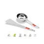 Sumeet Stainless Steel Perfect Dosa Making Spoon/Ladle Set of 2 Pcs (1 Turner 1 Short Pour Ladle with Flat Base), 2 image