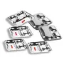 Sumeet Stainless Steel 3 in 1 Pav Bhaji Plate/Compartment Plate 21.5cm Dia - Set of 6pc, 4 image
