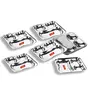 Sumeet Stainless Steel 3 in 1 Pav Bhaji Plate/Compartment Plate 21.5cm Dia - Set of 6pc, 6 image