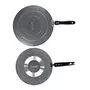 Sumeet NonStick Aluminium Silver Cookware Set (Conceve/Roti Tawa - 28Cm Flat - 30.5cm), 11 image