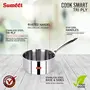 Sumeet Cook Smart TriPly SAS (Steel-Aluminium-Steel - 3 Layers) Sauce Pan - 1.15 LTR - 14Cm, 2 image