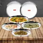 Sumeet Stainless Steel New Pattern Heavy Gauge Dinner Plates with Mirror Finish 30.5cm Dia - Set of 2pc, 2 image