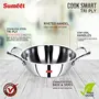 Sumeet Cook Smart TriPly SAS (Steel-Aluminium-Steel - 3 Layers) Kadhai - 4 LTR - 30Cm, 2 image
