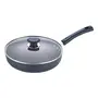 Vinod Hard Anodized Deep Fry Pan with Glass Lid - 24 cm, 2 image
