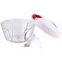 Vegetable Pull Chopper 500 ml with Bowl & 3 SS Spiral Blades (Color May Vary), 6 image