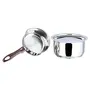 Vinod Capsule Bottom Tope (1.4Ltr) with lid & Regaular Saucepan (0.8Ltr)(Induction Friendly), 2 image