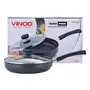 Vinod Hard Anodized Deep Fry Pan with Glass Lid - 24 cm, 6 image