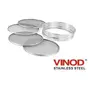 Vinod Stainless Steel 4 in 1 Interchangeable Sieve/Chalni Set, 2 image