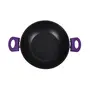 Wonderchef Induction Base Non-Stick Aluminum Elite Wok with Lid 20cm 2-Pieces Purple and Black, 4 image