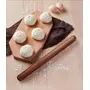 Wooden Cylindrical Rolling pins Dumpling Noddles Cookie Pie Making Tools Kitchen Supplies Pack of 1, 4 image