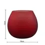 Red Frost Pot Votive TeaLight Candle Holder for Home Decoration Moroccan Red Glass Glass for Home Room Bedroom day Diwali Decoration Made in India Products | Pack of 2 - Large, 4 image