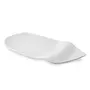 White Fine Porcelain Serving Wavy Platter White Serving Tray for Chips Nachos Chip and Dip, 2 image