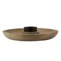 Wood Chip-N-Dip Serving Tray with Ceramic Dip Bowl Small, 2 image