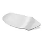 White Fine Porcelain Serving Wavy Platter White Serving Tray for Chips Nachos Chip and Dip, 3 image