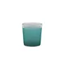 Frost Turquoise Tealight Holder Set of 4 Glass Votive Candle Holder Table with Free Candle, 4 image