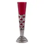 Cardinal Flower Vase Small with Hand Carving Red Long for Home Decoration Living Room Flower Not Included, 2 image
