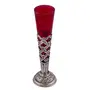 Cardinal Flower Vase Small with Hand Carving Red Long for Home Decoration Living Room Flower Not Included, 3 image