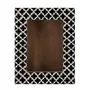 Moroccan Cross-Style Wood & Resin Photo Frame Handmade Wall Hanging Picture Frame (Fits 5" X 7" Photo)