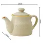 Ceramic Pots with lid Multipurpose Kitchen Items Tea Pot Ceramic ketli kettel Stoneware Diwali Decorations Items for Home Lights for Decoration Made in India Products - Pack of 1, 3 image