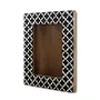 Moroccan Cross-Style Wood & Resin Photo Frame Handmade Wall Hanging Picture Frame (Fits 4" X 6" Photo), 2 image